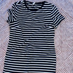 Black and white midi dress